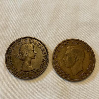 1954 HALF PENNY. 1939. HALF PENNY