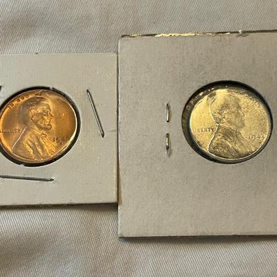 1947 LINCOLN PENNY. 1943 LINCOLN STEEL PENNY