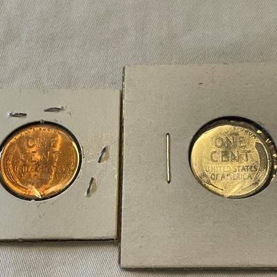 1947 LINCOLN PENNY. 1943 LINCOLN STEEL PENNY