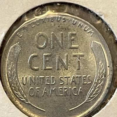 1947 LINCOLN PENNY. 1943 LINCOLN STEEL PENNY