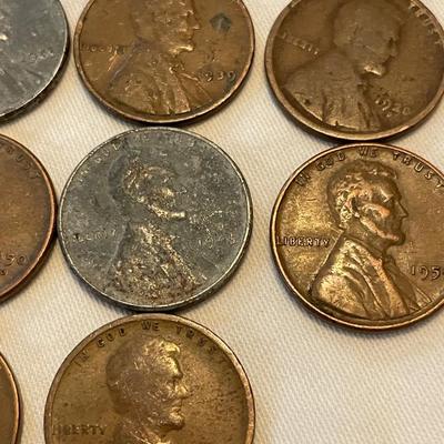 VARIETY OF LINCOLN WHEAT PENNIES