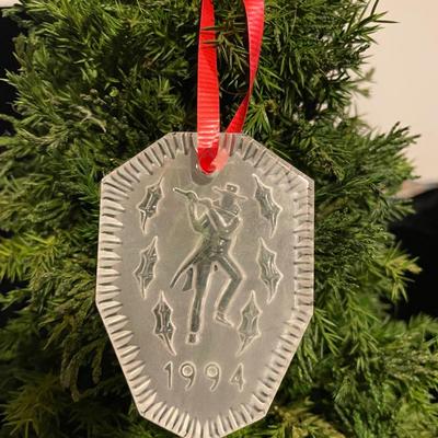 1994 WATERFORD CRYSTAL TWELVE DAYS OF CHRISTMAS COLLECTION
