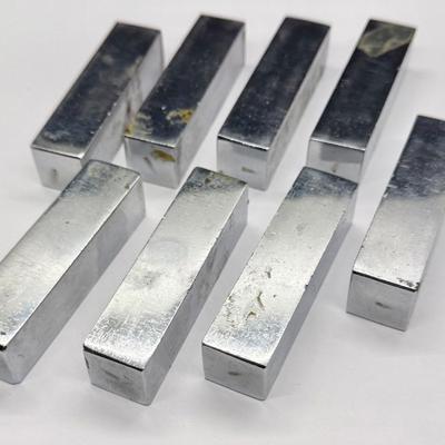 Sale Photo Thumbnail #467: Steel weights, approx. 3” x .75” x .75”. Chrome finish. Each weighs approximately. 7.5 oz.