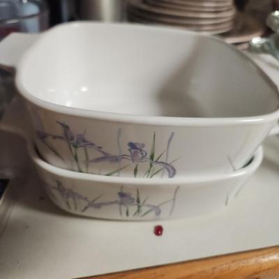 Purple Flower Casserole Dishes