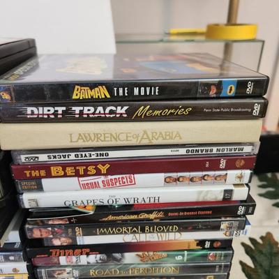 lot of DVD Movies , NASA 25 Years 5 Vol. , WWII, Speedway 60, Band of Brothers, Batman the Movie and many more