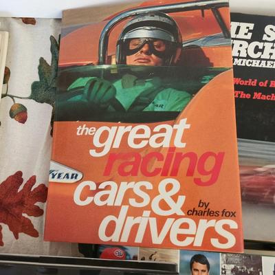 Lot of Books Racing Cars Carroll Shelby , Hot Rod Pioneers,Nascar Chronicle, Speed Addicts, Dusty Heros, and More