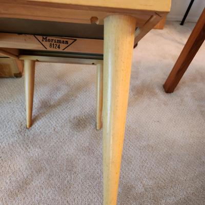Mid Century MCM Mersman 8124 Blonde Step End Table