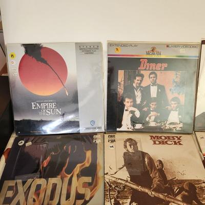 Collection of Laser Disc Movies Papillon, The last Picture show,Moby Dick, Back to the Future , Hoosiers,Diner, James Dean 35th...