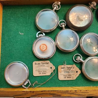 Large Lot of Vintage Pocket Watches Cases
