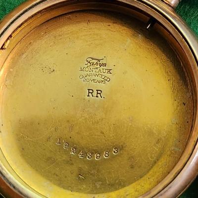 Lot of 17 Vintage Gold Tone Pocket Watches Cases j Boss, C.W.C., Wadsworth ,Waltham, Cashier A.W. C. Co., Majestic, Philadelphia