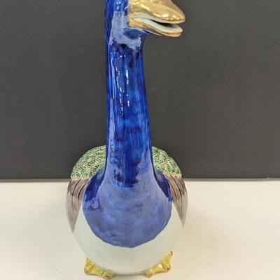 Sale Photo Thumbnail #702: Andrea by Sadek Kutani Porcelain Goose Figurine Japan 12.5" Tall