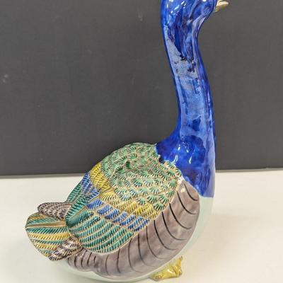 Sale Photo Thumbnail #703: Andrea by Sadek Kutani Porcelain Goose Figurine Japan 12.5" Tall