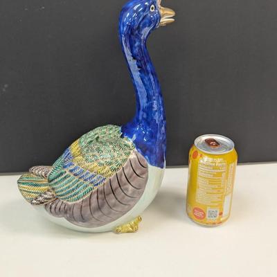 Sale Photo Thumbnail #707: Andrea by Sadek Kutani Porcelain Goose Figurine Japan 12.5" Tall