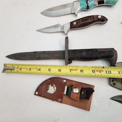 Collection of Knives Military , Alaska Rod's Haines, Hunting , Lakota Finwing