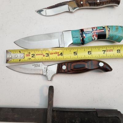 Collection of Knives Military , Alaska Rod's Haines, Hunting , Lakota Finwing