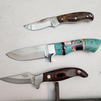 Collection of Knives Military , Alaska Rod's Haines, Hunting , Lakota Finwing