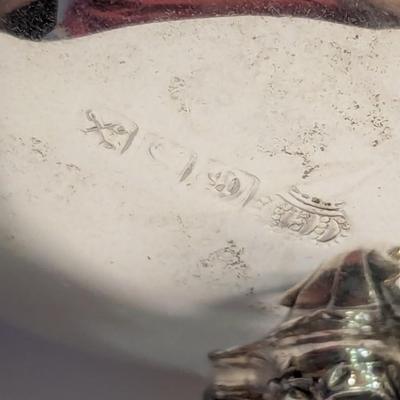 Sale Photo Thumbnail #2976: Marked Silver Plated Coffee, Creamer & Sugar Bowl