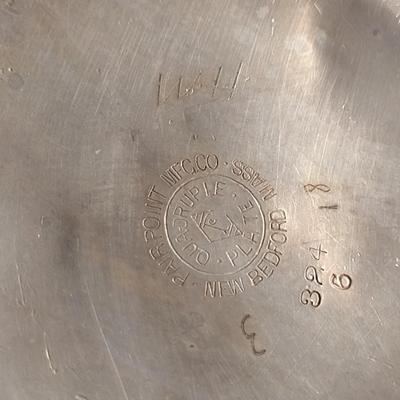 Pairpoint Quadruple Plate Teapot and Covered Sugar Bowl