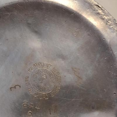 Pairpoint Quadruple Plate Teapot and Covered Sugar Bowl