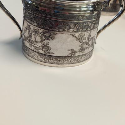Sale Photo Thumbnail #2984: Vintage Rare Silver Plate Coffee And Tea Set Walker & Hall Sheffield