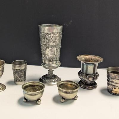 Sale Photo Thumbnail #2995: Silver Plated Cups
