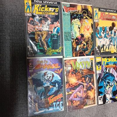 A VARIETY OF COMIC BOOKS