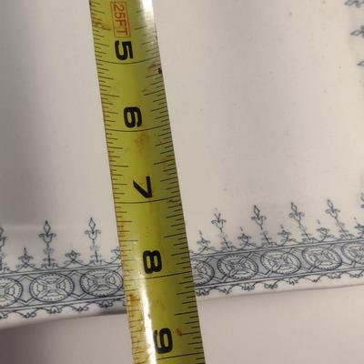 John Maddock & Sons Vitreous China Pedestal Vegetable Bowl and Rectangular Platter