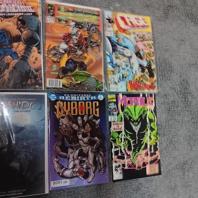 A VARIETY OF COMIC BOOKS