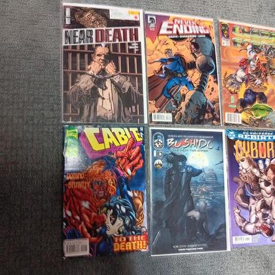 A VARIETY OF COMIC BOOKS