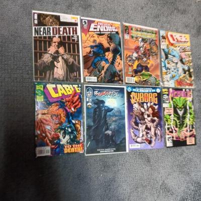 A VARIETY OF COMIC BOOKS