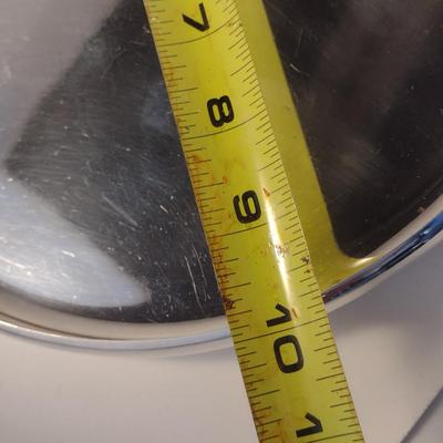 Footed Half Shell Seafood/Shrimp Serving Dish and Metal Tray