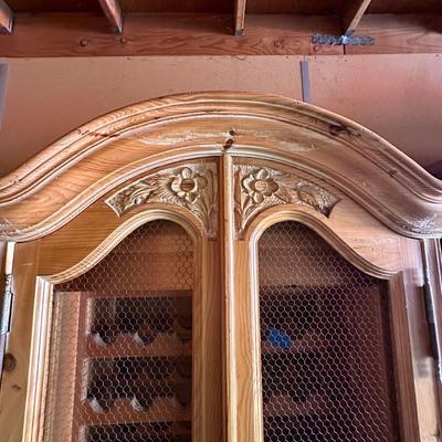 Sale Photo Thumbnail #1: Antique Pine Wine Cabinet
A handsome, tall wine cabinet in pine with classic, clean lines and a warm, honeyed tone. Stored for over 20 years and never put into service—excellent, well-preserved condition for its age and rare to find this nice.
Dimension