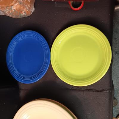 FIESTAWARE DINNER, SALAD AND BREAD PLATES
