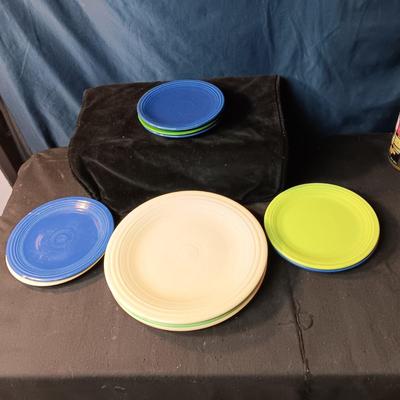 FIESTAWARE DINNER, SALAD AND BREAD PLATES