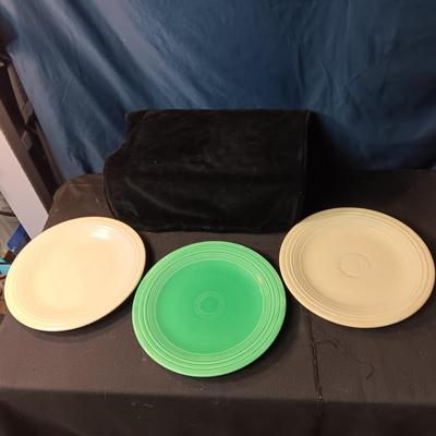 FIESTAWARE DINNER, SALAD AND BREAD PLATES