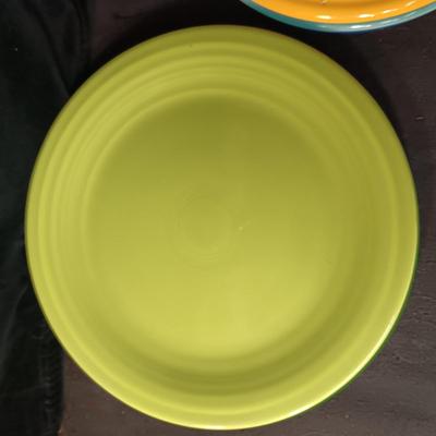 FIESTAWARE SOUP AND CEREAL BOWLS PLUS LUNCH PLATES