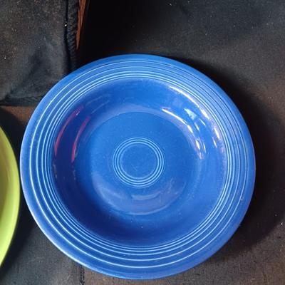 FIESTAWARE SOUP AND CEREAL BOWLS PLUS LUNCH PLATES