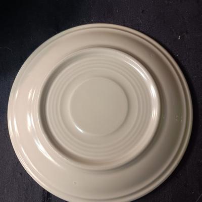 FIESTAWARE CUPS AND SAUCERS, COMPOTE, SERVING BOWL & 2 PINT JUG