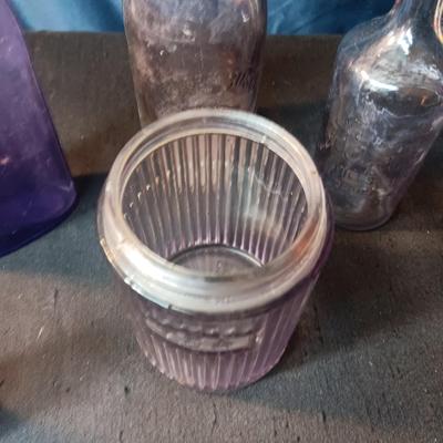 ANTIQUE BOTTLES, JARS AND SHAKERS