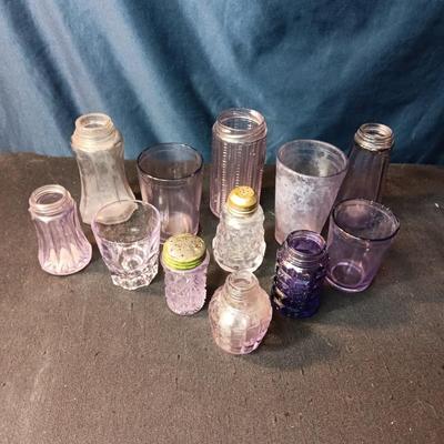 ANTIQUE GLASS WITH A PURPLE HUE