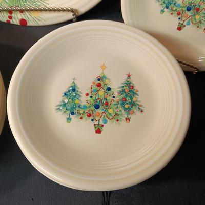 NEW/NEVER USED FIESTAWARE "MERRY CHRISTMAS" DINNERWARE