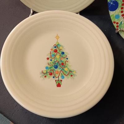 NEW/NEVER USED FIESTAWARE "MERRY CHRISTMAS" DINNERWARE