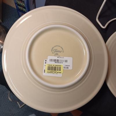 NEW/NEVER USED FIESTAWARE "MERRY CHRISTMAS" DINNERWARE