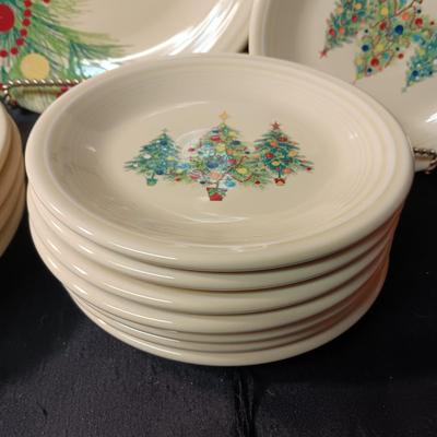 NEW/NEVER USED FIESTAWARE "MERRY CHRISTMAS" DINNERWARE