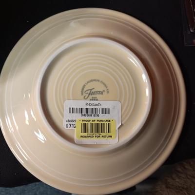 NEW/NEVER USED FIESTAWARE "MERRY CHRISTMAS" DINNERWARE