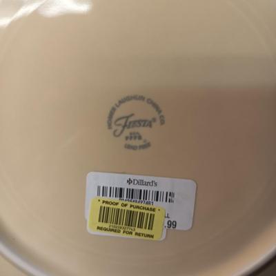 NEW/NEVER USED FIESTAWARE "MERRY CHRISTMAS" DINNERWARE
