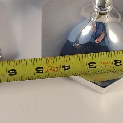 Pair of Sterling Silver Candle Stick Holders- Approx 12 1/4" Tall and Total Weight 632 Grams