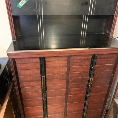 Horologist / Jewelers / Dental / Hobbiest Cabinet Full of Pocket Watch Repair Tools / Parts