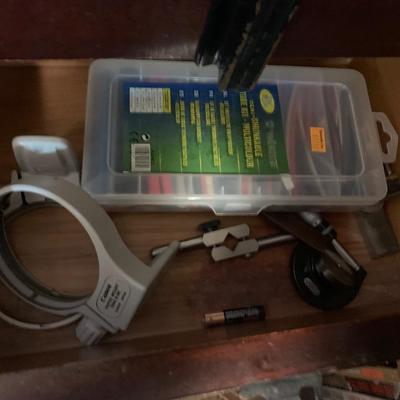 Horologist / Jewelers / Dental / Hobbiest Cabinet Full of Pocket Watch Repair Tools / Parts