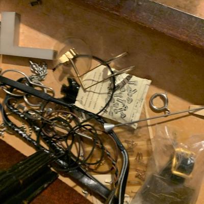 Horologist / Jewelers / Dental / Hobbiest Cabinet Full of Pocket Watch Repair Tools / Parts